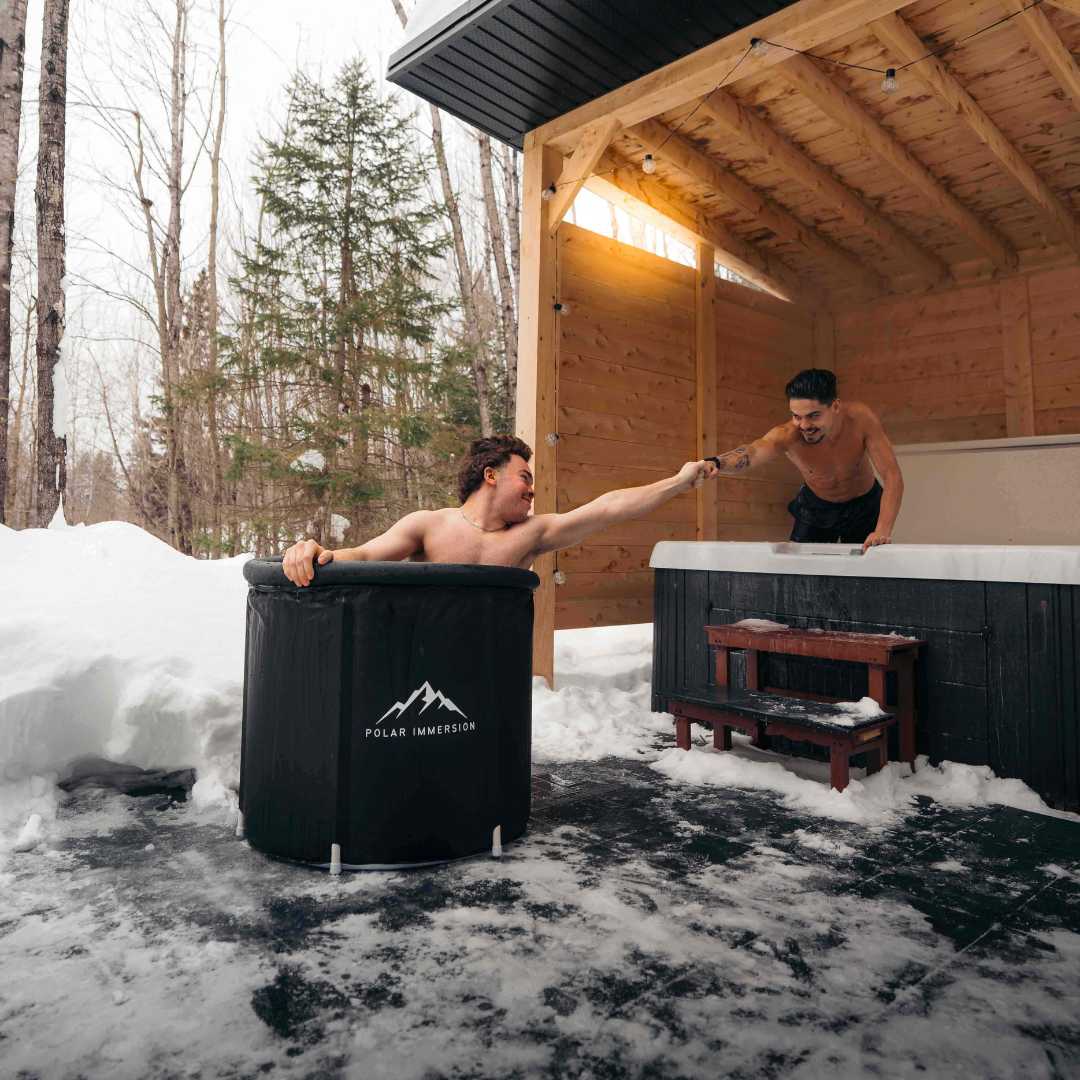 Le bain de glace classique