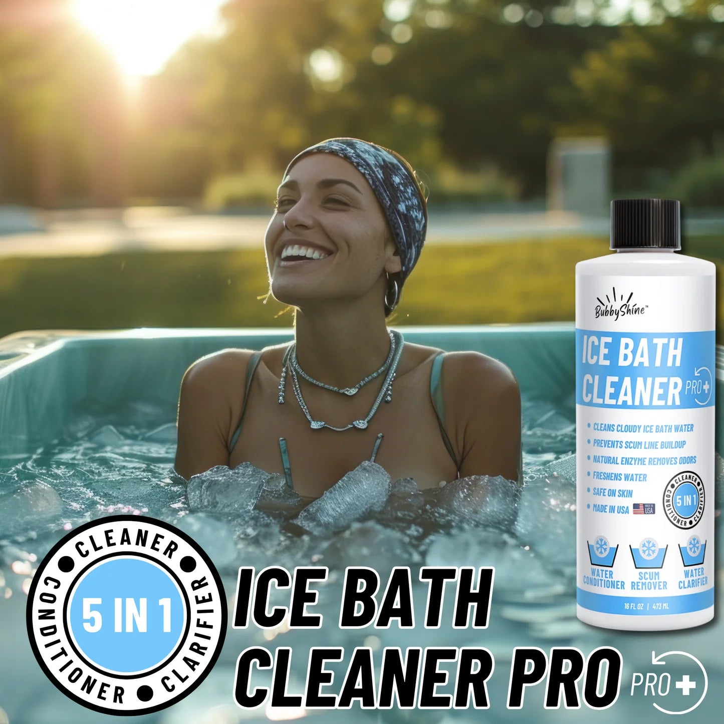 BubbyShine Ice Bath Cleaner